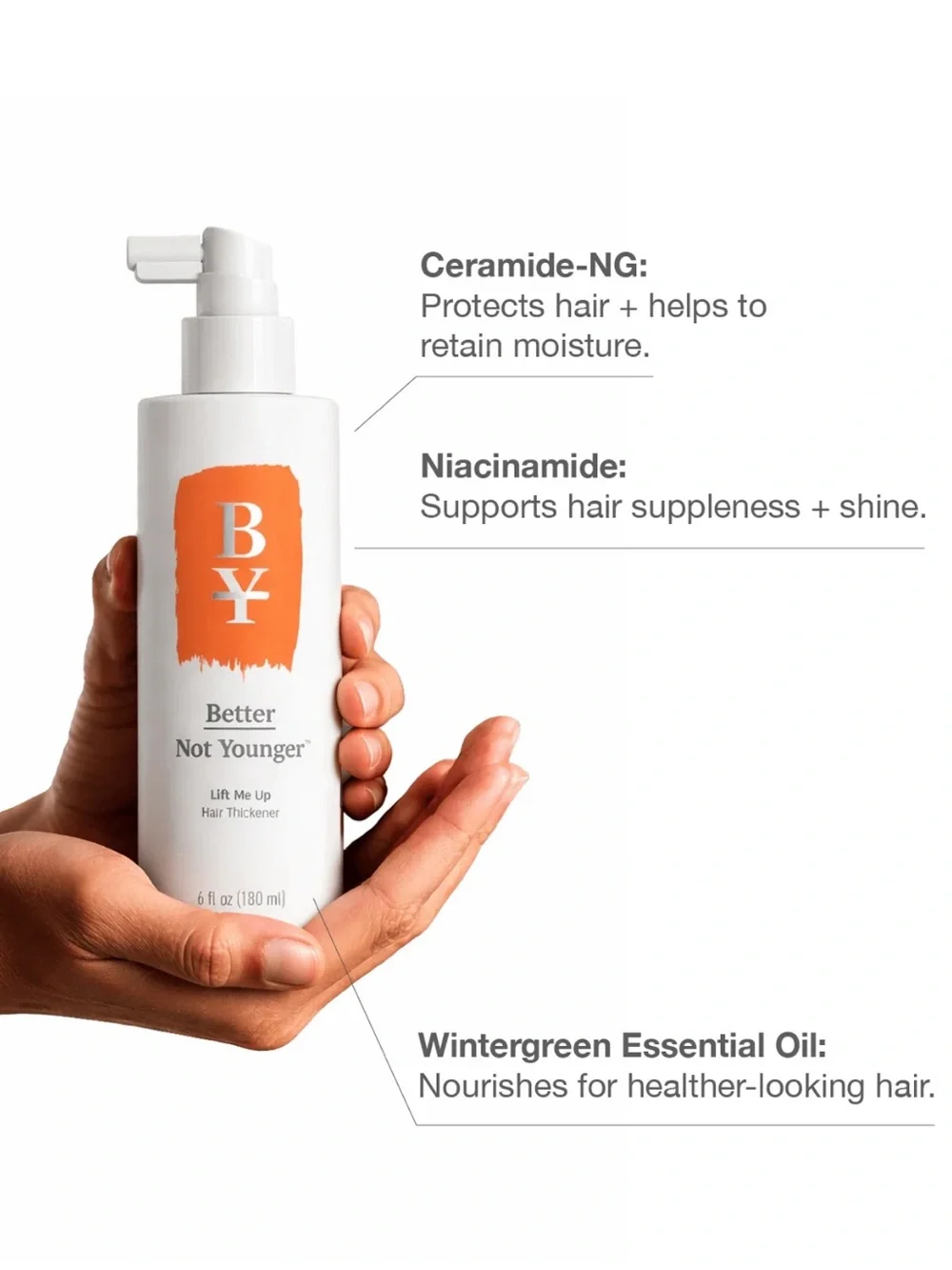 Better Not Younger Lift Me Up Hair Thickener Spray 6oz BRAND NEW